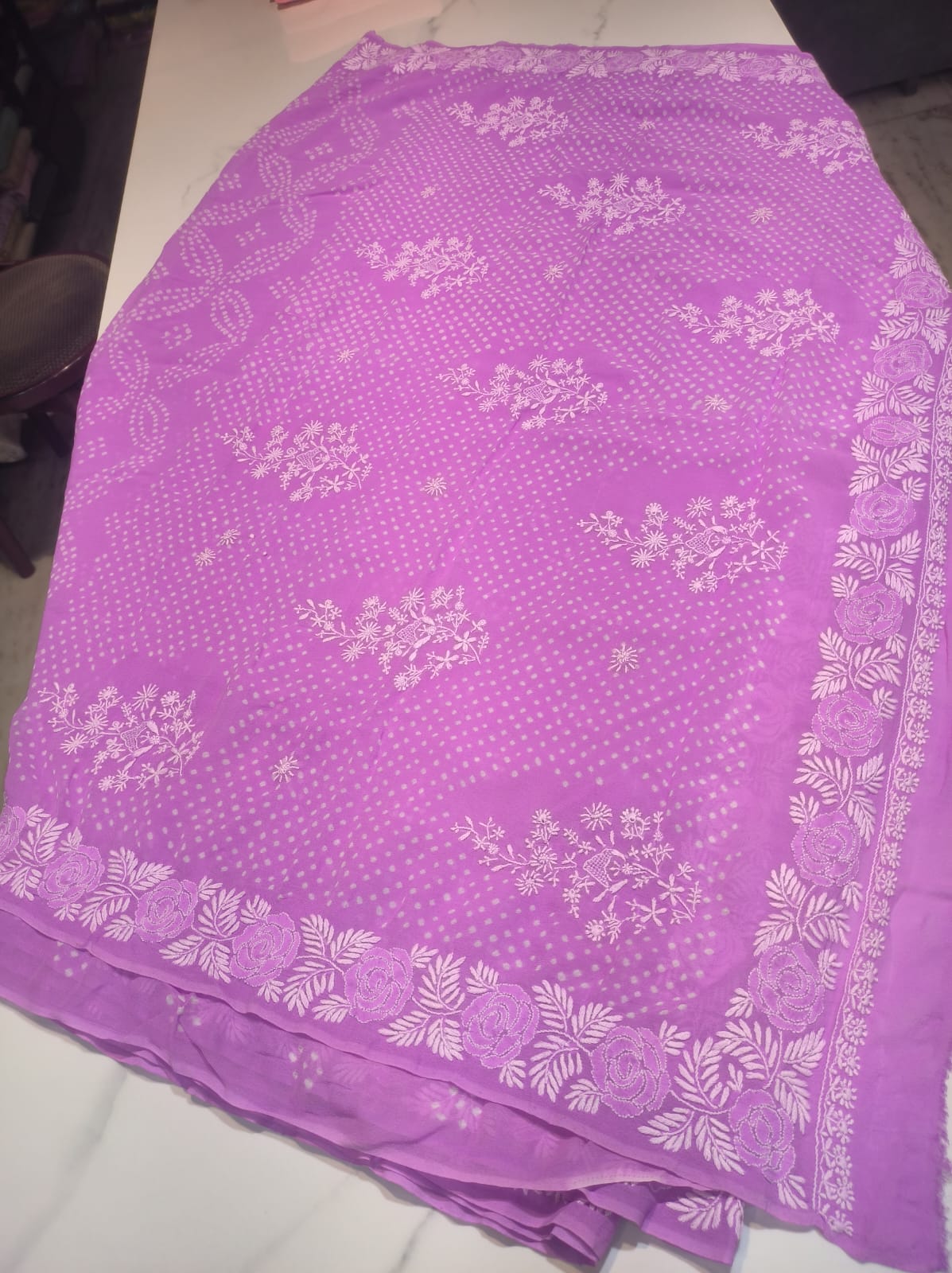 Pure Georgette Saree - Image 3