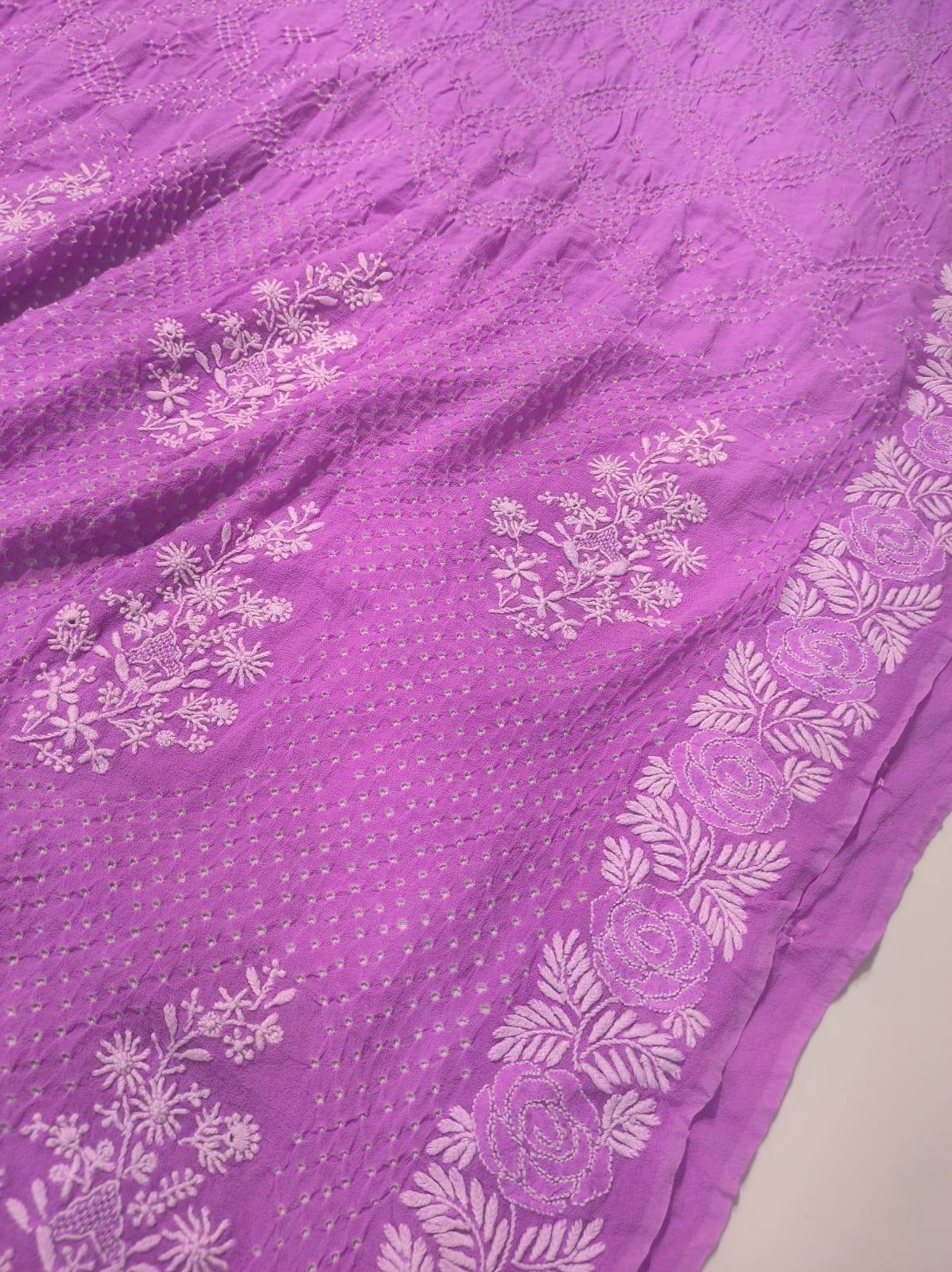 Pure Georgette Saree - Image 4