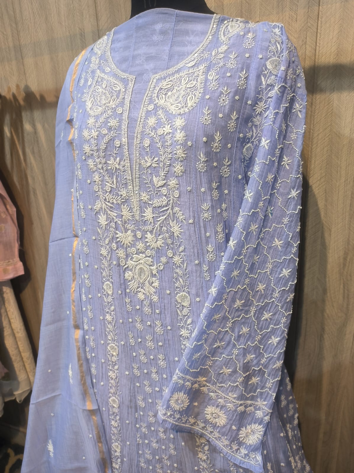 Mul Chanderi Anarkali - Image 3