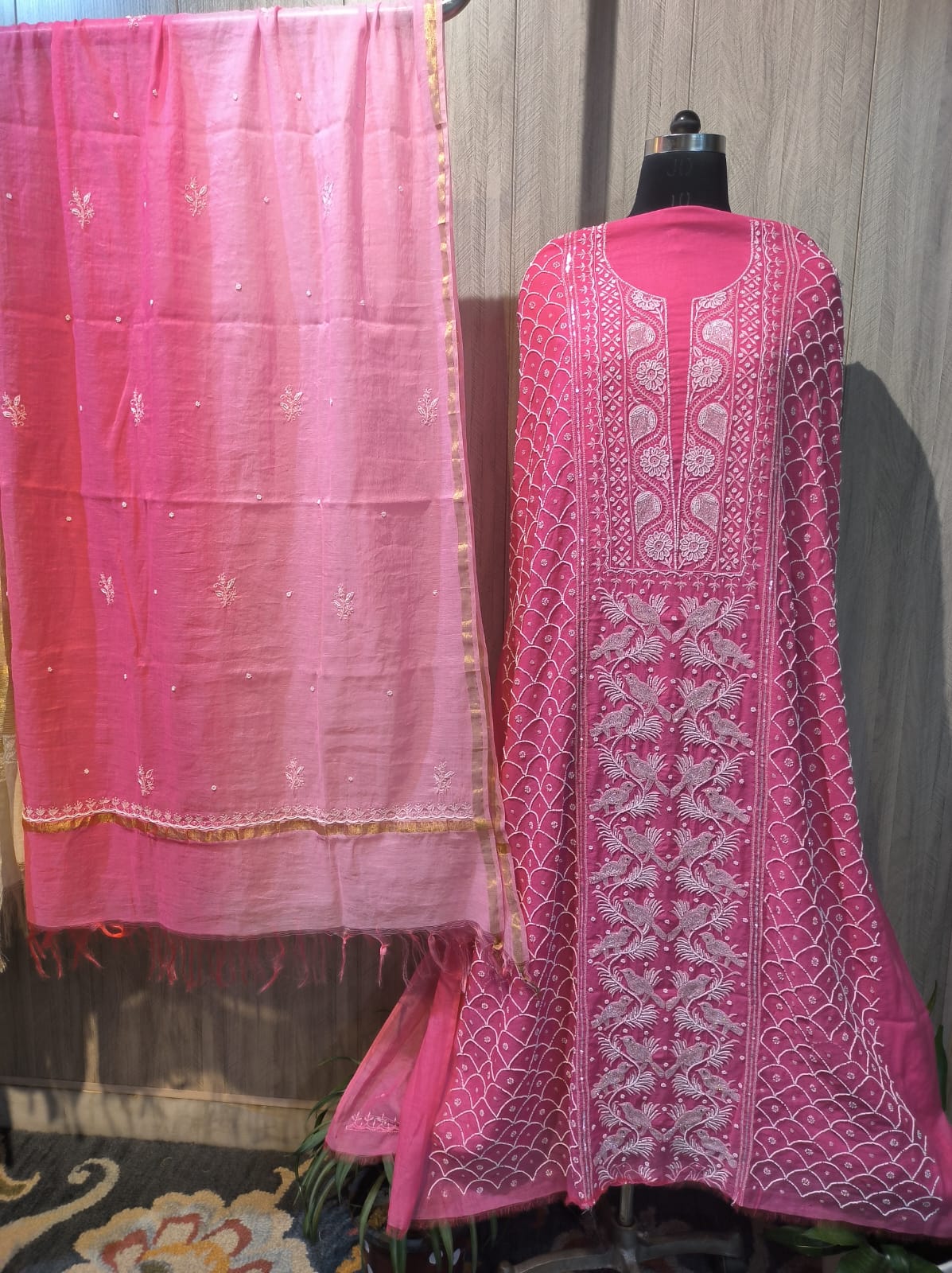 Mul Chanderi Anarkali - Image 2