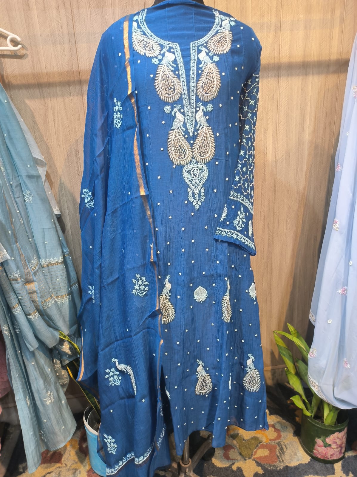 Mul Chanderi Anarkali - Image 4