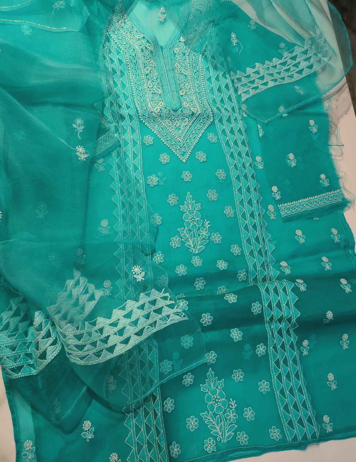 Pure Organza Suit - Image 3