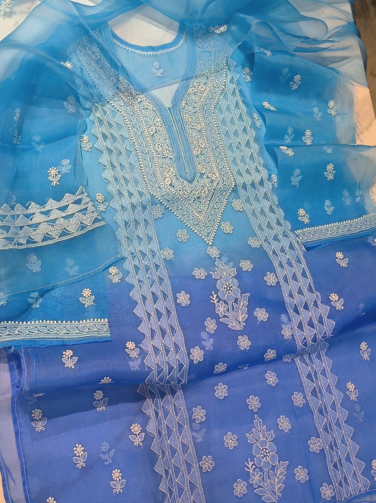 Pure Organza Suit - Image 4