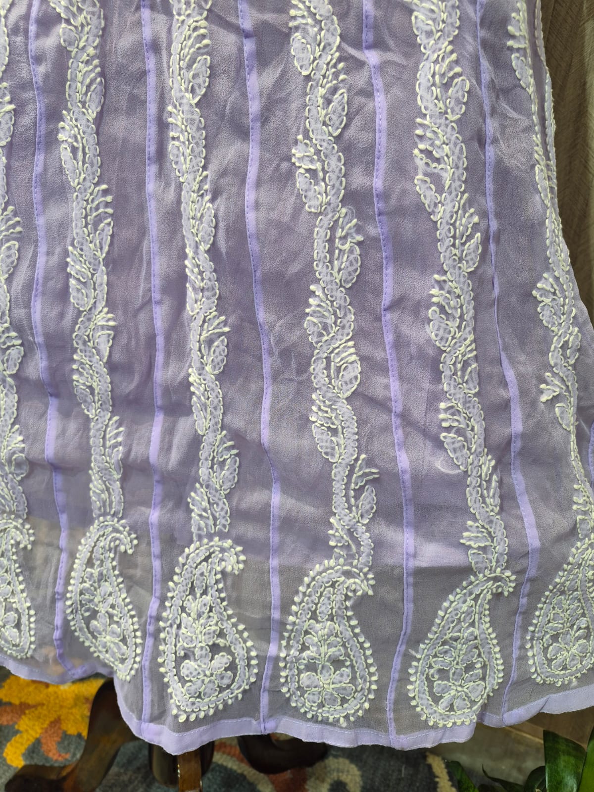 Faux Georgette Yock Style Anarkali - Image 2