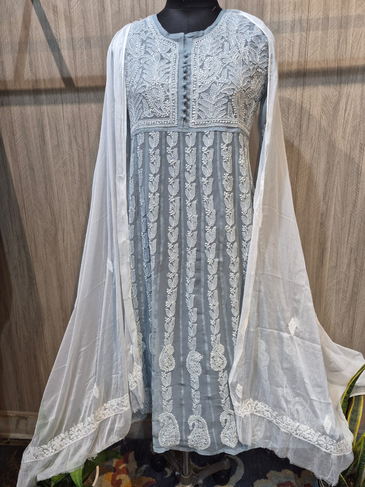 Faux Georgette Yock Style Anarkali - Image 5