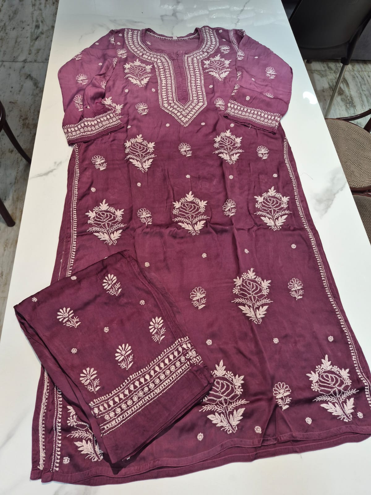 Modal Satin Kurti - Image 2